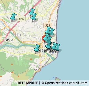 Mappa Via Apparizione, 17031 Albenga SV, Italia (1.25167)