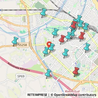 Mappa Via G.M, 47923 Rimini RN, Italia (1.2075)