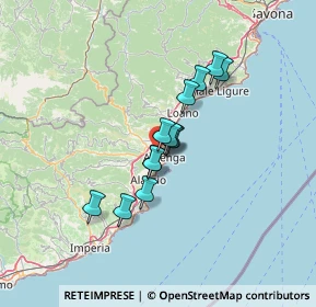 Mappa Via Cardinale Alimonda, 17031 Albenga SV, Italia (9.36846)