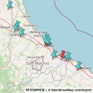 Mappa Via Antonio e Leonida Valentini, 47923 Rimini RN, Italia (17.49909)