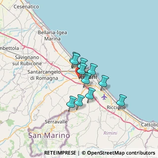 Mappa Via Antonio e Leonida Valentini, 47923 Rimini RN, Italia (4.43)