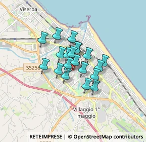 Mappa Via Melozzo da Forlì, 47923 Rimini RN, Italia (1.063)