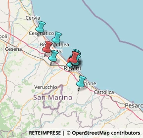 Mappa Via Melozzo da Forlì, 47923 Rimini RN, Italia (6.19083)