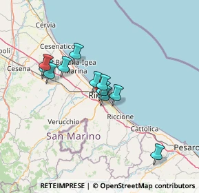 Mappa Via Melozzo da Forlì, 47923 Rimini RN, Italia (11.19909)