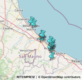 Mappa Via Melozzo da Forlì, 47923 Rimini RN, Italia (8.8325)