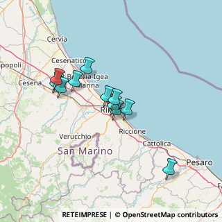 Mappa Via Melozzo da Forlì, 47923 Rimini RN, Italia (11.19909)