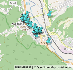 Mappa Via della Rena, 55027 Gallicano LU, Italia (0.6475)