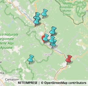 Mappa Via della Rena, 55027 Gallicano LU, Italia (6.02333)