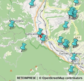 Mappa Via della Rena, 55027 Gallicano LU, Italia (2.8925)