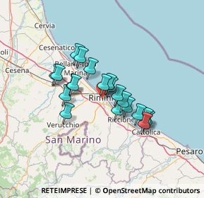 Mappa Palazzo Ghetti, 47923 Rimini RN, Italia (10.304)