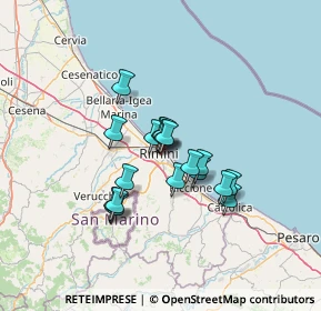 Mappa Palazzo Ghetti, 47923 Rimini RN, Italia (9.57778)
