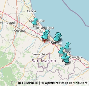 Mappa Via Bornaccino, 47822 Santarcangelo di Romagna RN, Italia (11.13923)