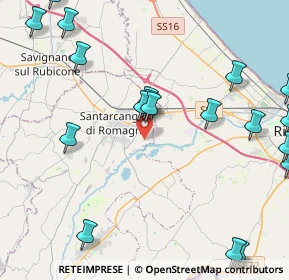 Mappa Via Bornaccino, 47822 Santarcangelo di Romagna RN, Italia (5.862)