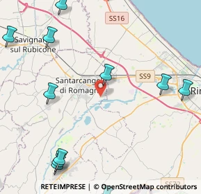 Mappa Via Bornaccino, 47822 Santarcangelo di Romagna RN, Italia (6.25667)