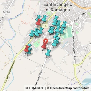 Mappa Via Celletta dell'Olio, 47822 Santarcangelo di Romagna RN, Italia (0.36923)