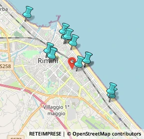 Mappa Via Renato Simoni, 47923 Rimini RN, Italia (1.58231)
