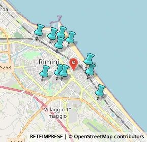 Mappa Via Renato Simoni, 47923 Rimini RN, Italia (1.47455)