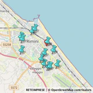Mappa Via Renato Simoni, 47923 Rimini RN, Italia (1.84077)
