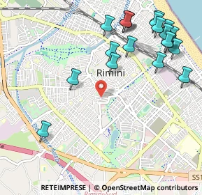 Mappa Via Marco Palmezzano, 47923 Rimini RN, Italia (1.324)