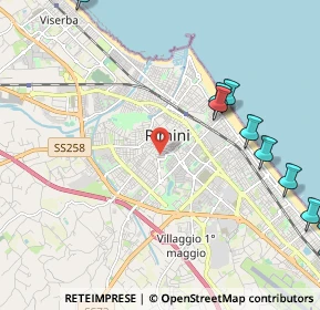 Mappa Via Marco Palmezzano, 47923 Rimini RN, Italia (3.3275)