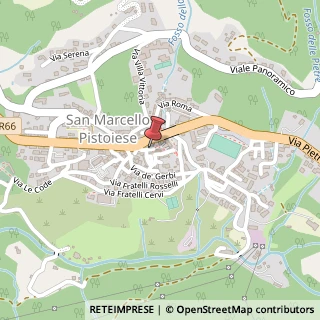 Mappa Piazza Santa Celestina, 51028 San Marcello Piteglio PT, Italia, 51028 San Marcello Piteglio, Pistoia (Toscana)