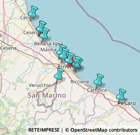 Mappa Via del Garofano, 47923 Rimini RN, Italia (12.95167)