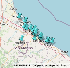 Mappa Via del Garofano, 47923 Rimini RN, Italia (9.39118)