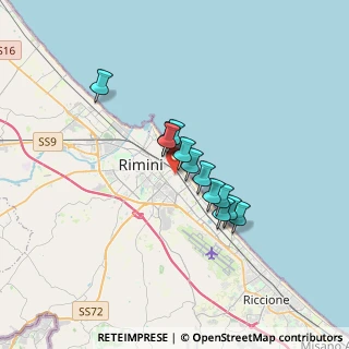 Mappa Via del Tulipano, 47923 Rimini RN, Italia (2.34583)