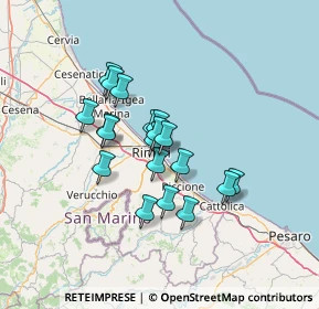 Mappa Via del Tulipano, 47923 Rimini RN, Italia (10.28842)