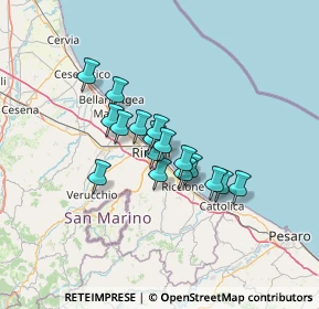 Mappa Via del Tulipano, 47923 Rimini RN, Italia (9.37235)