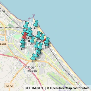 Mappa Via del Tulipano, 47923 Rimini RN, Italia (1.502)