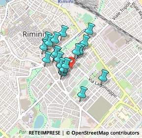 Mappa Viale Tripoli, 47924 Rimini RN, Italia (0.309)