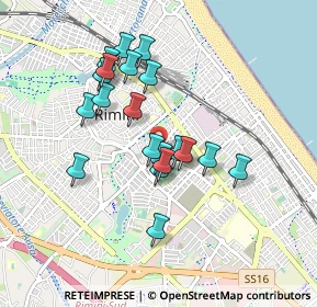 Mappa Viale Tripoli, 47924 Rimini RN, Italia (0.7825)