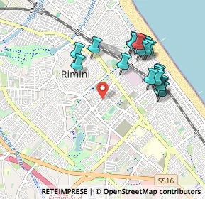 Mappa Viale Tripoli, 47924 Rimini RN, Italia (0.975)