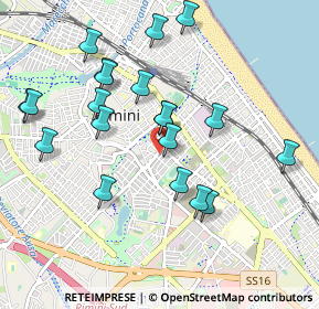 Mappa Viale Tripoli, 47924 Rimini RN, Italia (0.9995)