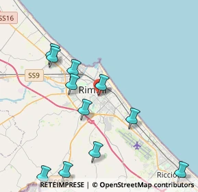 Mappa Viale Tripoli, 47924 Rimini RN, Italia (4.69364)