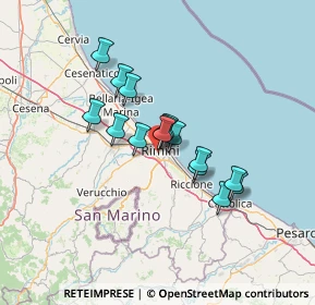 Mappa Via delle Fosse, 47900 Rimini RN, Italia (10.074)