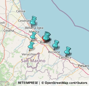 Mappa Via delle Fosse, 47900 Rimini RN, Italia (8.35923)