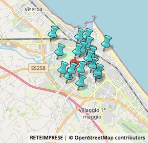 Mappa Via dell'Usignolo, 47923 Rimini RN, Italia (1.06579)