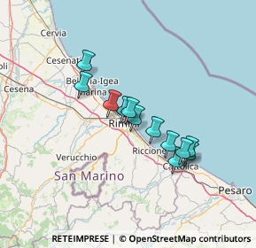 Mappa Viale Ugo Bassi, 47923 Rimini RN, Italia (10.66167)