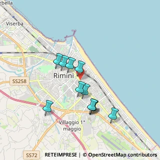 Mappa Viale Ugo Bassi, 47923 Rimini RN, Italia (1.56727)