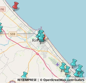 Mappa Viale Ugo Bassi, 47923 Rimini RN, Italia (5.96375)