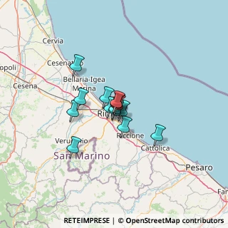 Mappa Via Giuseppe Mariotti, 47923 Rimini RN, Italia (7.14429)
