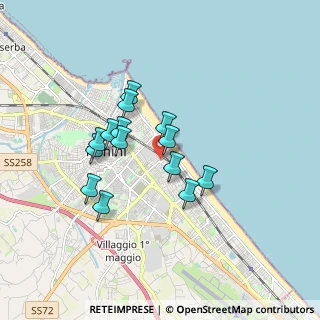 Mappa Via Giuseppe Mariotti, 47923 Rimini RN, Italia (1.43071)