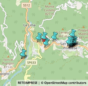 Mappa Via Lapeschi, 51028 San Marcello Pistoiese PT, Italia (1.01)