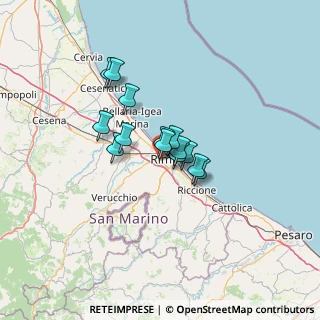 Mappa Via Marecchiese, 47900 Rimini RN, Italia (8.51)