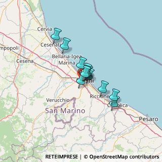 Mappa Via Marecchiese, 47900 Rimini RN, Italia (7.9675)