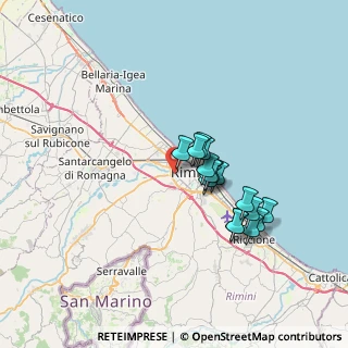 Mappa Via Marecchiese, 47900 Rimini RN, Italia (5.7725)