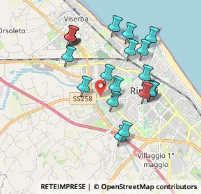 Mappa Via Marecchiese, 47900 Rimini RN, Italia (1.8075)