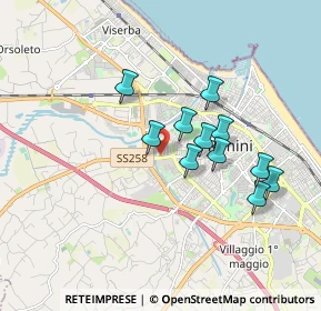 Mappa Via Marecchiese, 47900 Rimini RN, Italia (1.51545)